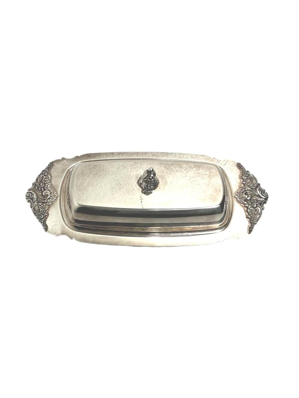 Baroque by Wallace 206 Silverplate Covered Serving Dish with Lid